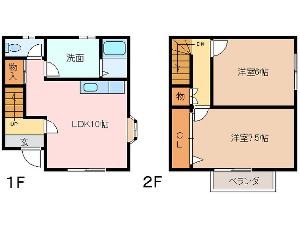 メゾネット垂水の物件間取画像